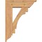 Ekena Millwork Merced Traditional Smooth Bracket w/ Offset Brace, Western Red Cedar, 7 1/2"W x 24"D x 32"H BKT0806X24X32MRC01SWR - alternate 2